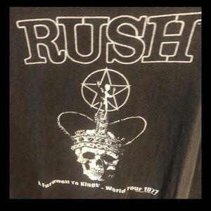 vintage concert shirt Rush A Farewell To Kings 1977 - XL